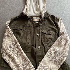 Wallflower sweatshirt jacket